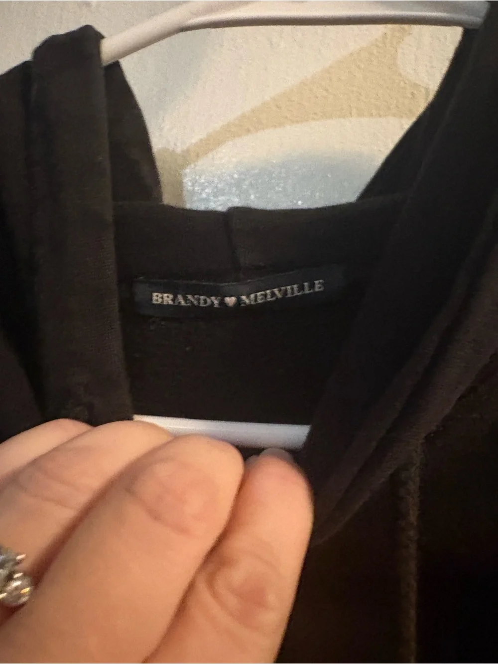 Brandy Melville Black Brooklyn NYC Hoodie - Women’s